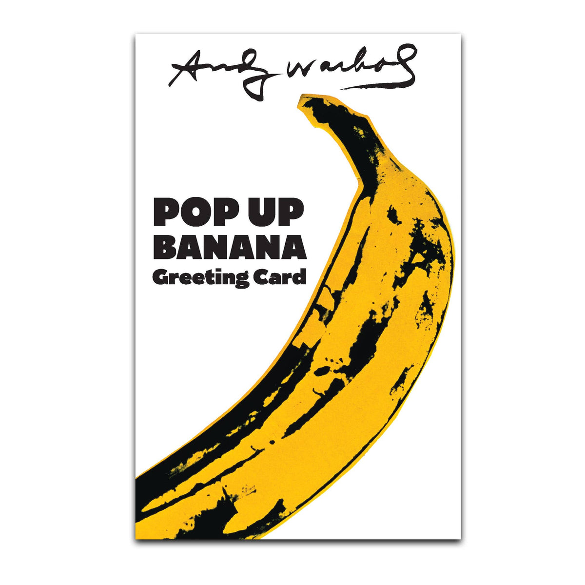 Andy Warhol Pop Up Banana Greeting Card